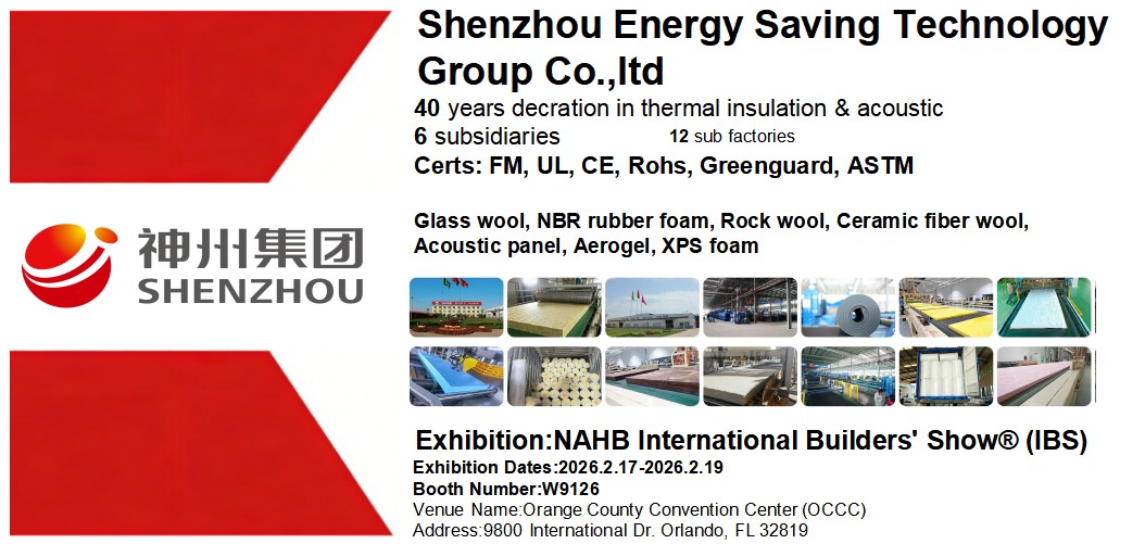 Shenzhou Energy-Saving Tech Group apresentará gama completa de soluções de isolamento em duas grandes exposições dos EUA em fevereiro de 2026