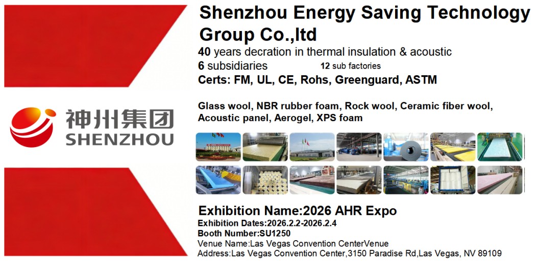 Shenzhou Energy-Saving Tech Group apresentará gama completa de soluções de isolamento em duas grandes exposições dos EUA em fevereiro de 2026